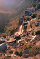 Der Pantschefall pindlerův Mlýn * Riesengebirge (Krkonose)