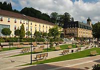 Main square of the spa Jansk Lzn * Krkonose Mountains (Giant Mts)