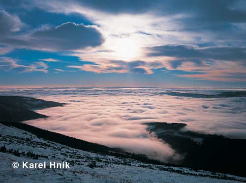 Winter inversion * Krkonose Mountains (Giant Mts)