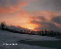 Sonnenaufgang am Kovky-Pass Vrchlab * Riesengebirge (Krkonose)