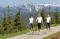 Bild vergrssern: Nordic-Walking im Riesengebirge!				 * Riesengebirge (Krkonose)