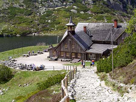 Baude Samotnia (Die Kleine Teichbaude) * Riesengebirge (Krkonose)