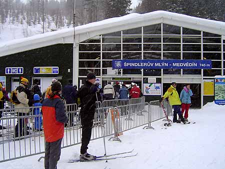 Doln stanice lanovky Medvdn * Karkonosze