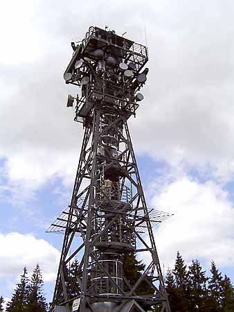 The lookout tower of ern hora (Black Mt.) * Krkonose Mountains (Giant Mts)