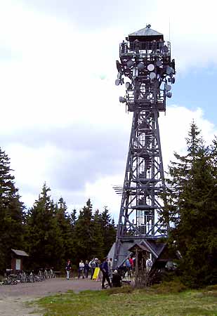 The lookout tower of ern hora (Black Mt.) * Krkonose Mountains (Giant Mts)