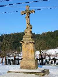 Kříž u č.p. 42 Dolní Lánov * Riesengebirge (Krkonose)