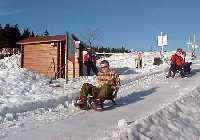 enlarge picture: Snow & Fun  - Sledge Slide * Krkonose Mountains (Giant Mts)