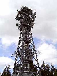 enlarge picture: The lookout tower of ern hora (Black Mt.) * Krkonose Mountains (Giant Mts)