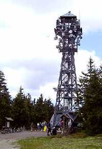 enlarge picture: The lookout tower of Černá hora (Black Mt.) * Krkonose Mountains (Giant Mts)