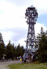 enlarge picture: The lookout tower of ern hora (Black Mt.) * Krkonose Mountains (Giant Mts)