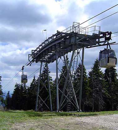 Abfahrt ins Tal von erny Dul (MTB) * Riesengebirge (Krkonose)