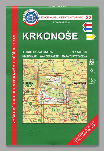 enlarge picture: Krkonose - Hiking map * Krkonose Mountains (Giant Mts)
